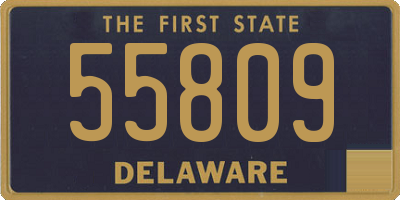 DE license plate 55809