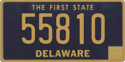 DE license plate 55810