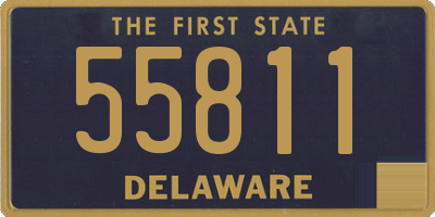 DE license plate 55811