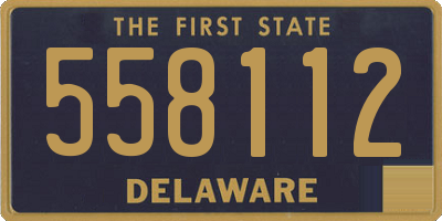 DE license plate 558112