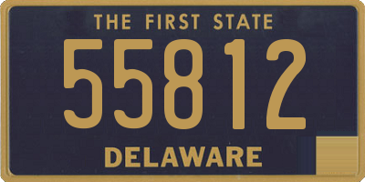 DE license plate 55812