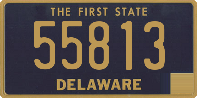 DE license plate 55813