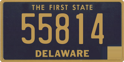 DE license plate 55814