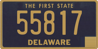 DE license plate 55817