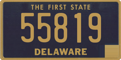 DE license plate 55819