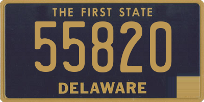 DE license plate 55820