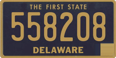 DE license plate 558208