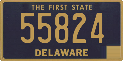 DE license plate 55824