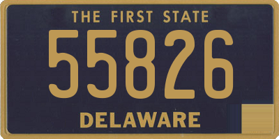 DE license plate 55826