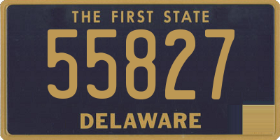 DE license plate 55827
