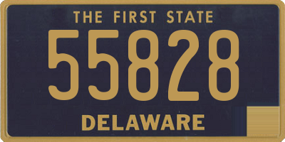 DE license plate 55828