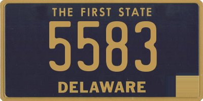 DE license plate 5583