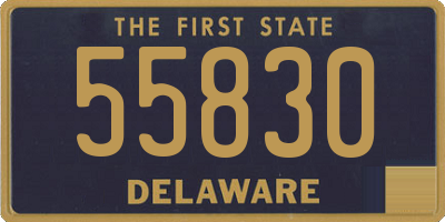 DE license plate 55830