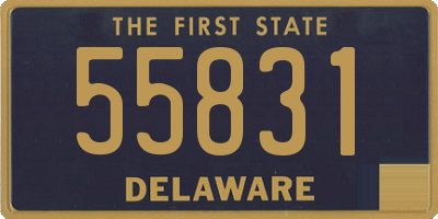 DE license plate 55831