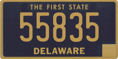 DE license plate 55835