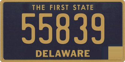 DE license plate 55839