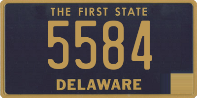 DE license plate 5584