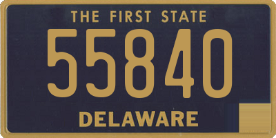 DE license plate 55840