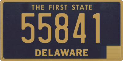 DE license plate 55841