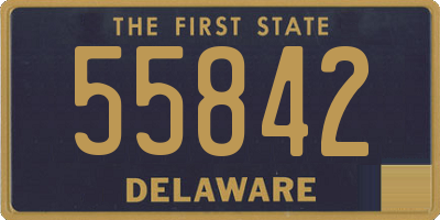 DE license plate 55842