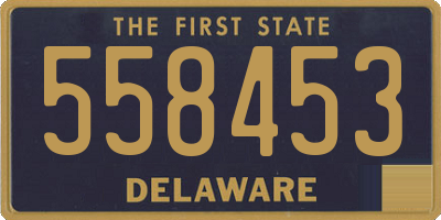 DE license plate 558453