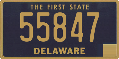 DE license plate 55847