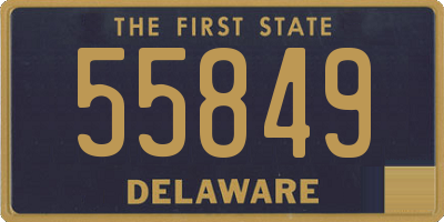 DE license plate 55849