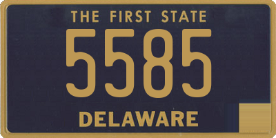 DE license plate 5585