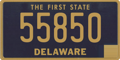 DE license plate 55850