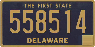 DE license plate 558514