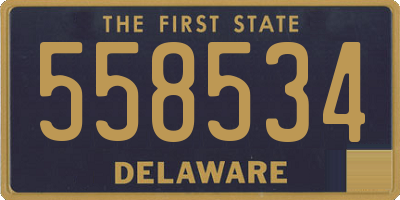 DE license plate 558534
