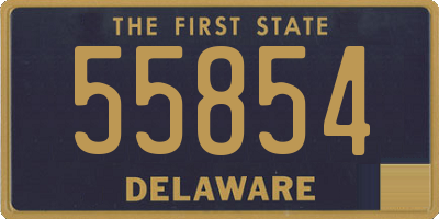 DE license plate 55854