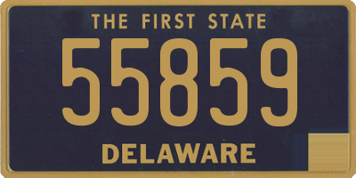 DE license plate 55859