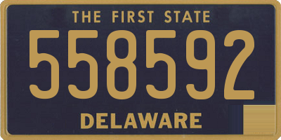 DE license plate 558592