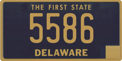 DE license plate 5586