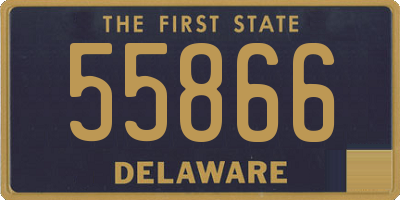 DE license plate 55866