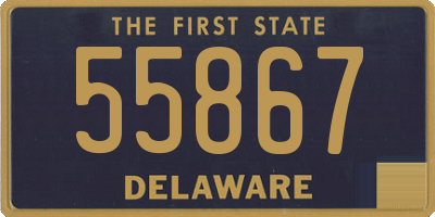 DE license plate 55867