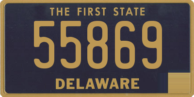 DE license plate 55869