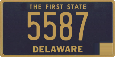 DE license plate 5587