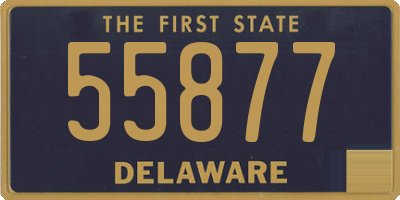 DE license plate 55877