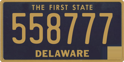 DE license plate 558777