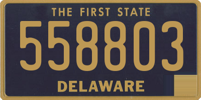 DE license plate 558803