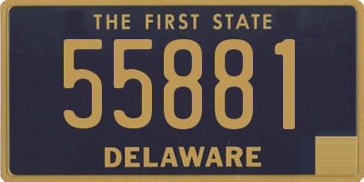 DE license plate 55881