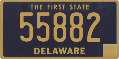 DE license plate 55882