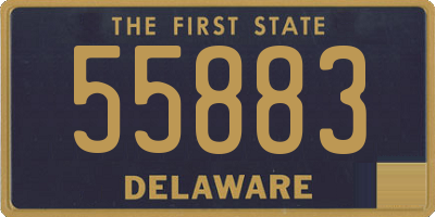 DE license plate 55883