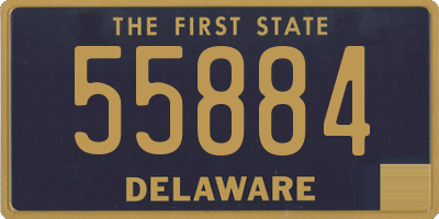 DE license plate 55884