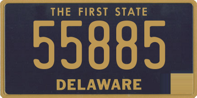 DE license plate 55885