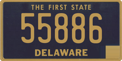 DE license plate 55886