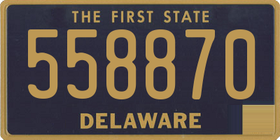 DE license plate 558870