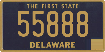 DE license plate 55888